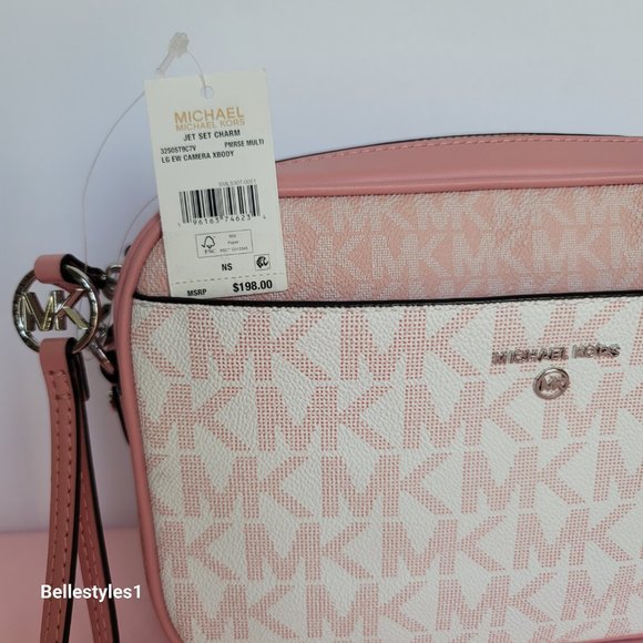 MICHAEL KORS Signature Logo Jet Set Charm Large East West Camera Crossbody⭐ - Picture 16 of 16